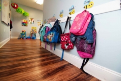Bookbags-Hanging-on-Wall-at-Faith-Christian-Academy-in-McCleansville-NC
